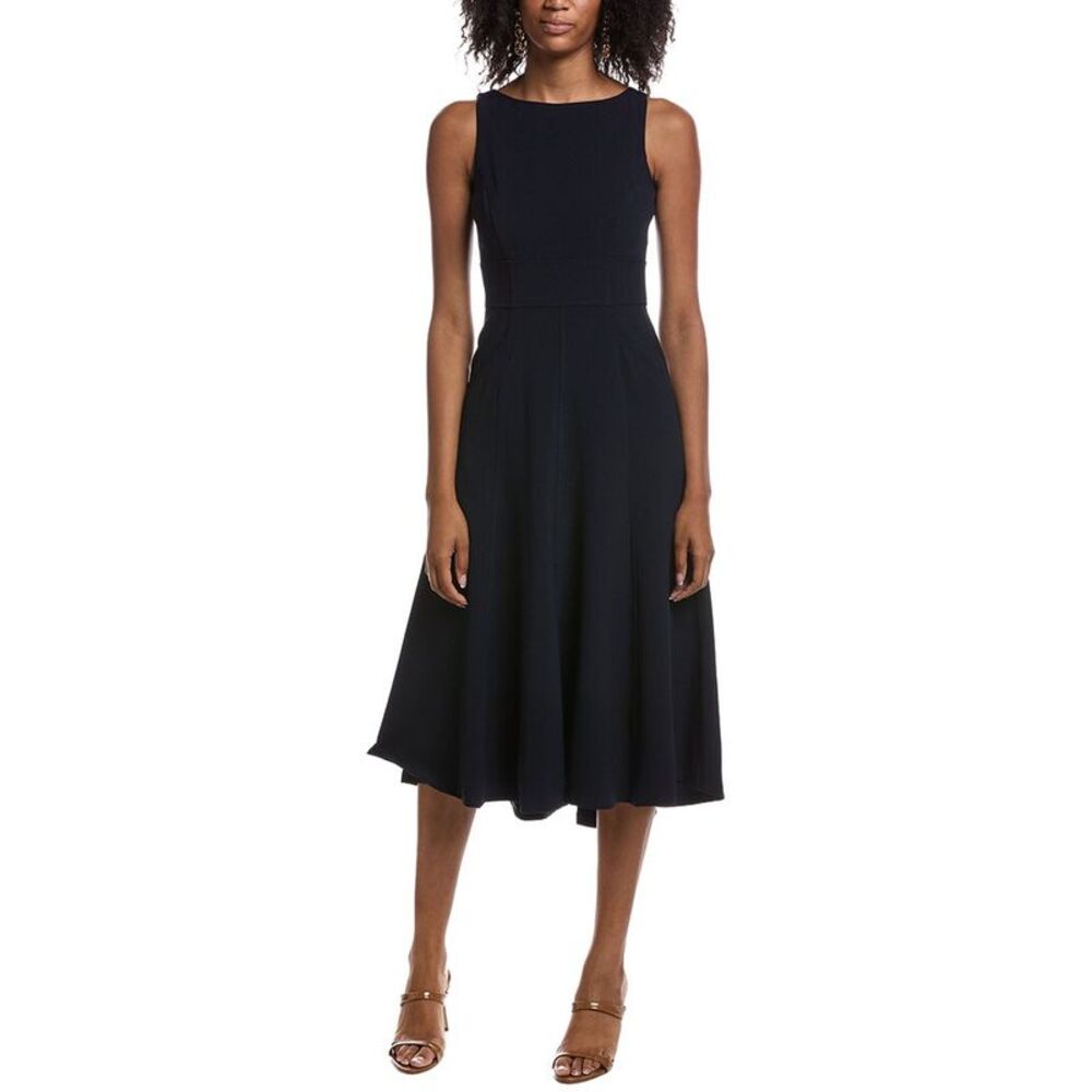 Eliza J Womens Fit & Flare Dress, Navy